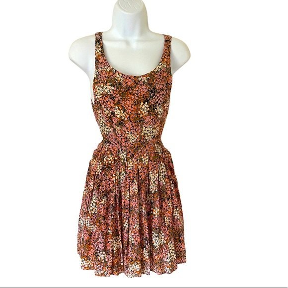 SomeDays Lovin Floral Tie Back Mini Dress XS - Picture 1 of 5